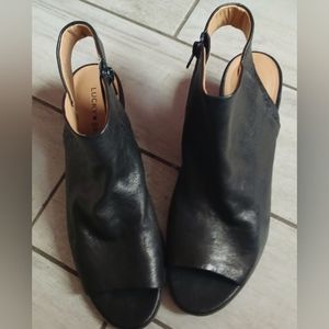 Lucky Brand open toe short boots